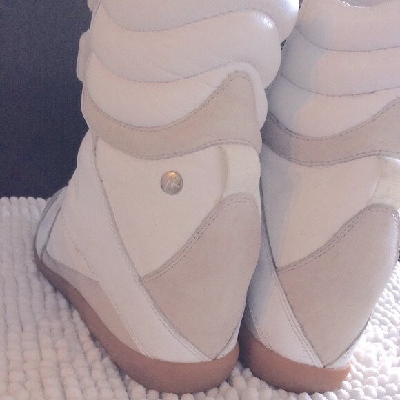 Reebok Alicia Keys Hightop Wedged Sneakers White/chalk Size 8 - Picture 6 of 15